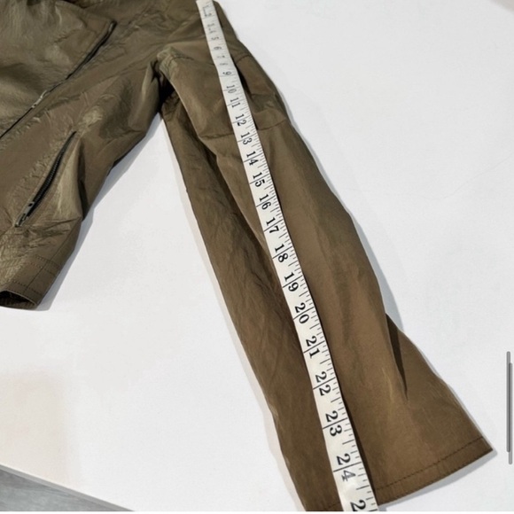 Theory moto jacket olive green size:M - Picture 13 of 16